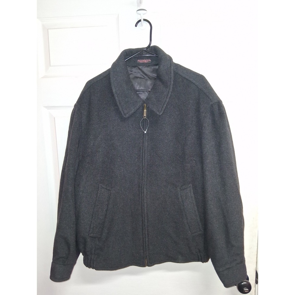 VINTAGE Baracuta Wool Cashmere Jacket Mens L Harrington G9 Bomber Black